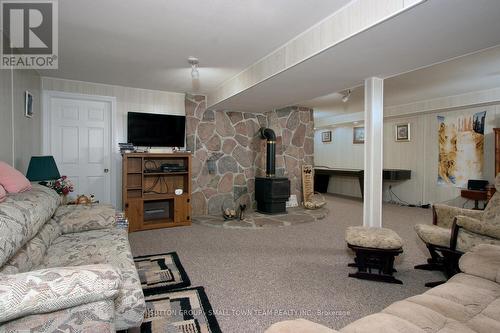80411 Base Line Rd, Goderich, ON - Indoor Photo Showing Living Room With Fireplace