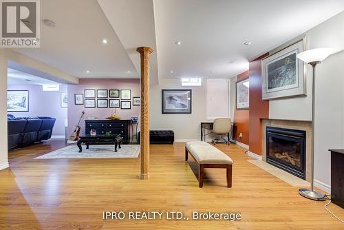 2 Orchard Park Gate, Brampton, ON - Indoor Photo Showing Living Room With Fireplace