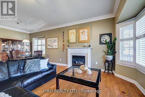 2 Orchard Park Gate, Brampton, ON - Indoor Photo Showing Living Room With Fireplace