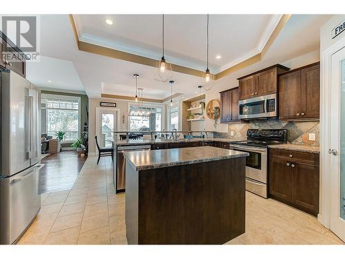 2217 Sunview Drive, West Kelowna, BC - Indoor Photo Showing Kitchen With Stainless Steel Kitchen With Upgraded Kitchen