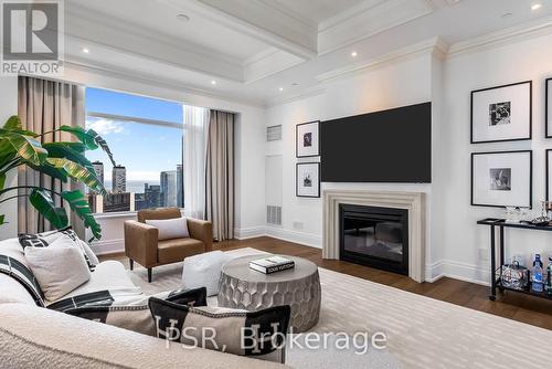 4804 - 311 Bay Street, Toronto, ON - Indoor Photo Showing Living Room With Fireplace