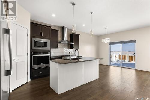 8048 Barley Crescent, Regina, SK - Indoor Photo Showing Kitchen With Upgraded Kitchen