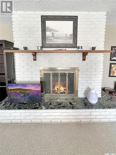 202 699 28Th Street W, Prince Albert, SK - Indoor With Fireplace