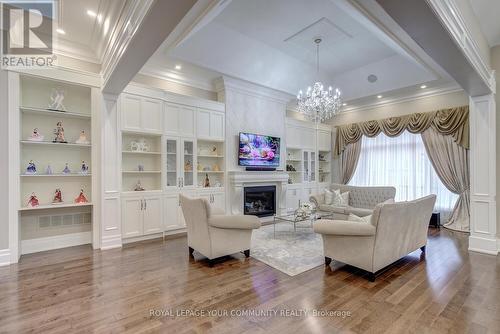 223 Crestwood Rd, Vaughan, ON - Indoor Photo Showing Living Room With Fireplace