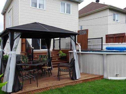 Terrasse - 1085 Av. Marc-Aurèle-Fortin, Laval (Sainte-Rose), QC - Outdoor With Above Ground Pool With Exterior