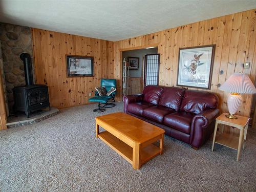 20 Dubois Road N, Sioux Narrows, ON - Indoor Photo Showing Living Room With Fireplace