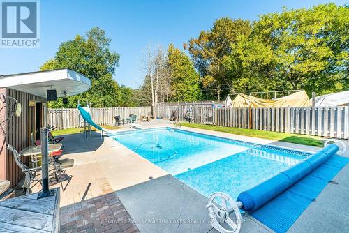 19020 Simcoe St, Scugog, ON - Outdoor With In Ground Pool With Deck Patio Veranda With Backyard