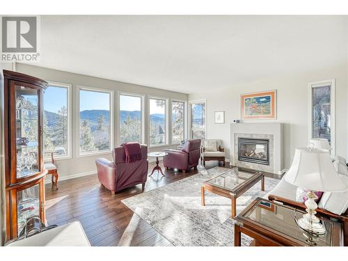 12808 Mclarty Place, Summerland, BC - Indoor Photo Showing Living Room With Fireplace