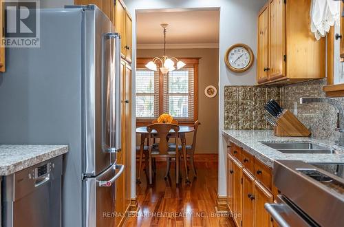 3 Second Street S, Hamilton, ON - Indoor Photo Showing Kitchen With Double Sink