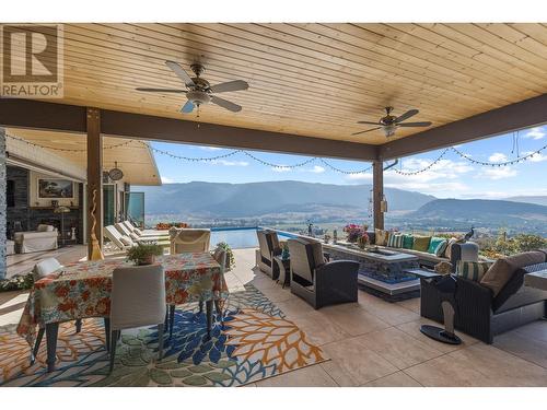 41 Ranchland Place, Coldstream, BC - Indoor Photo Showing Living Room With Fireplace