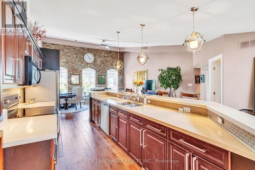 301 - 19-21 King Street, Cobourg, ON - Indoor Photo Showing Kitchen With Double Sink