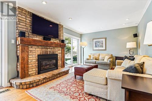 2231 Britannia Rd, Burlington, ON - Indoor Photo Showing Living Room With Fireplace