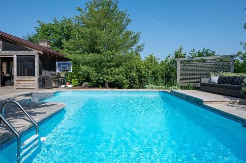 320 Wrigglesworth Crescent, Milton, ON - Outdoor With In Ground Pool With Backyard