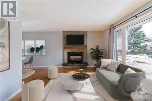 1137 Hartwell Road, Manotick, ON - Indoor Photo Showing Living Room With Fireplace