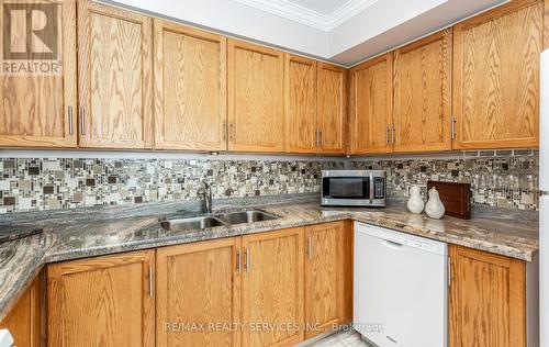 #1207 -310 Mill St S, Brampton, ON - Indoor Photo Showing Kitchen With Double Sink