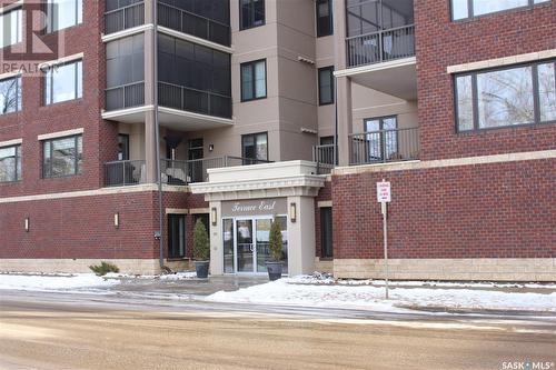 202 205 Fairford Street E, Moose Jaw, SK - Outdoor With Balcony With Facade