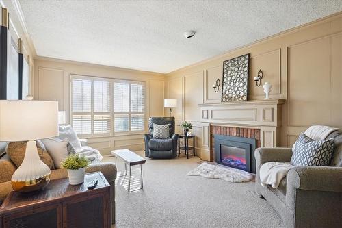 199 Penn Drive, Burlington, ON - Indoor Photo Showing Living Room With Fireplace