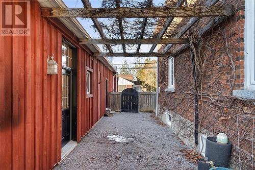 Fantastic courtyard that features climbing vines during the warmer months - 1874 / 1876 Beachburg Road, Beachburg, ON - Outdoor With Exterior