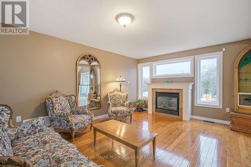91 Seline Crescent, Barrie, ON - Indoor Photo Showing Living Room With Fireplace