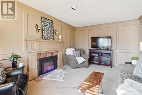 199 Penn Dr, Burlington, ON - Indoor Photo Showing Living Room With Fireplace