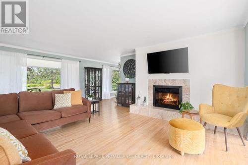 38 Harmony Rd, Belleville, ON - Indoor Photo Showing Living Room With Fireplace