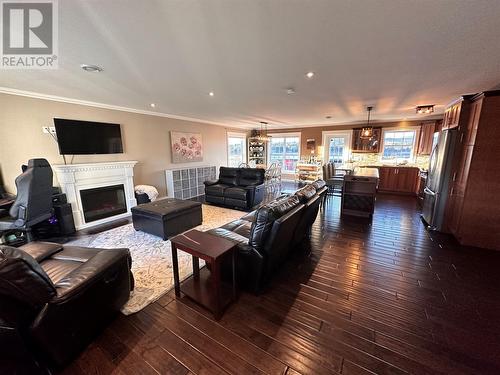 137 Marine Drive, Marystown, NL - Indoor Photo Showing Living Room With Fireplace
