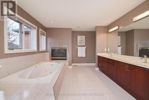 1076 Skyvalley Crescent, Oakville, ON - Indoor Photo Showing Bathroom With Fireplace