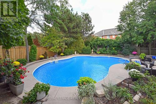 1076 Skyvalley Crescent, Oakville, ON - Outdoor With In Ground Pool With Backyard