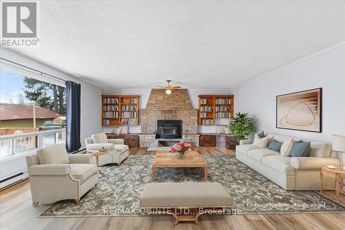 33 Talbot Street, Prince Edward County, ON - Indoor Photo Showing Living Room With Fireplace