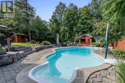 41 Gollop Cres, Halton Hills, ON - Outdoor With In Ground Pool With Backyard