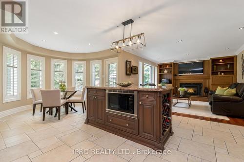 41 Gollop Cres, Halton Hills, ON - Indoor Photo Showing Dining Room With Fireplace