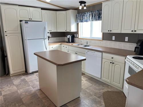 103 Goldfinch Crescent, Brandon, MB - Indoor Photo Showing Kitchen With Double Sink