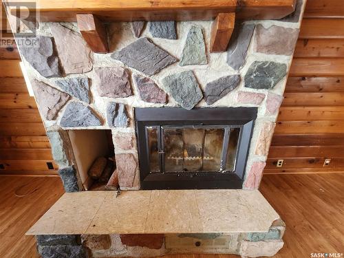 105 Carrol Street, Lampman, SK - Indoor Photo Showing Living Room With Fireplace