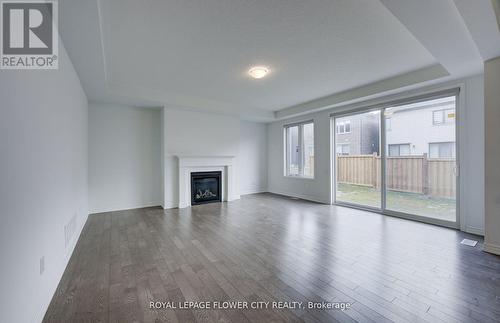 51 William Nador St, Kitchener, ON - Indoor Photo Showing Living Room With Fireplace