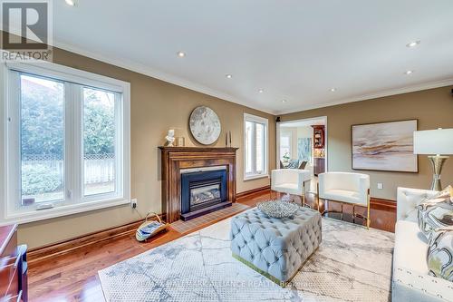 2171 Dunvegan Avenue, Oakville, ON - Indoor Photo Showing Living Room With Fireplace