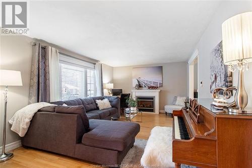 508 Isabelle, Dieppe, NB - Indoor Photo Showing Living Room With Fireplace