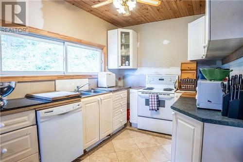 7342 Highway 535 N, Hagar, ON - Indoor Photo Showing Kitchen With Double Sink