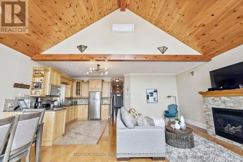 7304 Glen Ellen Drive, Ramara, ON - Indoor Photo Showing Living Room With Fireplace