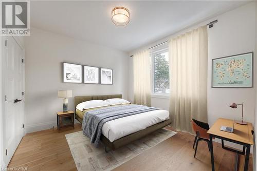 Virtually Staged - Bedroom 1 - 102 Dawson Street, Waterloo, ON - Indoor Photo Showing Bedroom