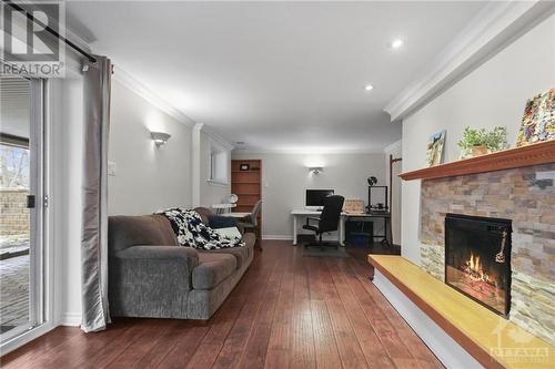 5448 North Drive, Ottawa, ON - Indoor Photo Showing Living Room With Fireplace