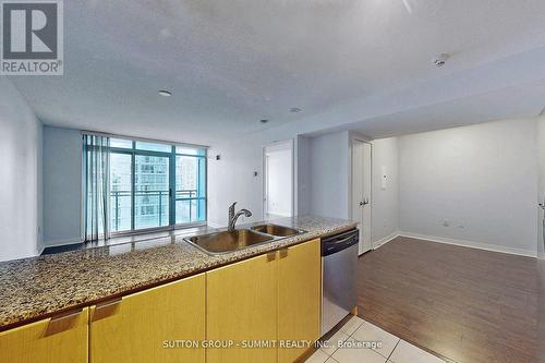 #1008 -11 Brunel Crt, Toronto, ON - Indoor Photo Showing Kitchen With Double Sink