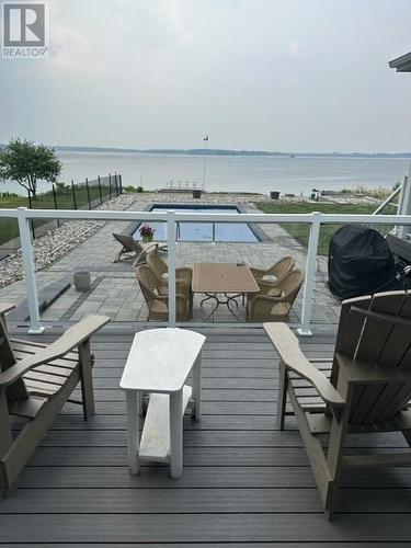 16064 Lakeside Drive S, Long Sault, ON - Outdoor With Body Of Water With Deck Patio Veranda