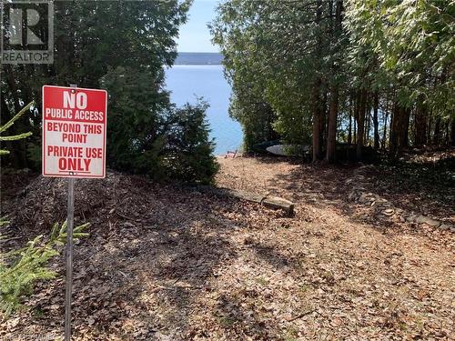 PRIVATE LAKE ACCESS AT THE END OF 3RD WITH SELLERS PERMISSION - 15 3Rd Avenue, South Bruce Peninsula, ON - Outdoor With View