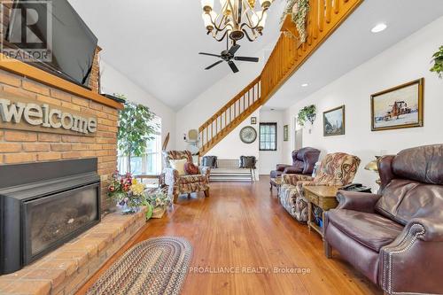 1196B Head Rd, North Frontenac, ON - Indoor Photo Showing Living Room With Fireplace