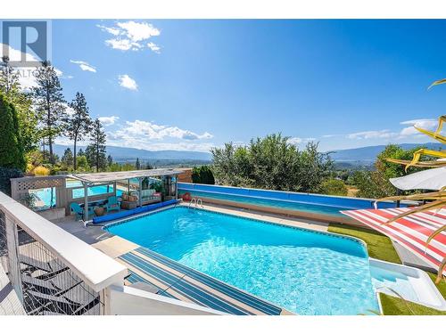 882 Toovey Road, Kelowna, BC - Outdoor With In Ground Pool With View