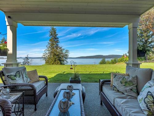 1179 Barnes Rd, Crofton, BC - Outdoor With Body Of Water With Deck Patio Veranda With Exterior