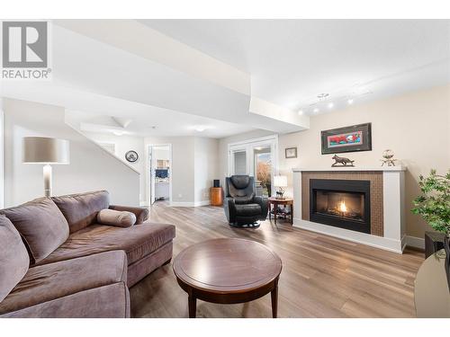 13080 Gibbons Drive, Lake Country, BC - Indoor Photo Showing Living Room With Fireplace
