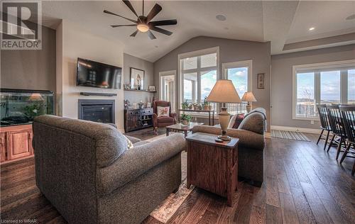 138 Ridgeview Drive, Drayton, ON - Indoor Photo Showing Living Room With Fireplace