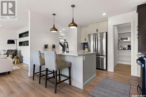 3021 Bellegarde Crescent, Regina, SK - Indoor Photo Showing Kitchen With Stainless Steel Kitchen With Upgraded Kitchen