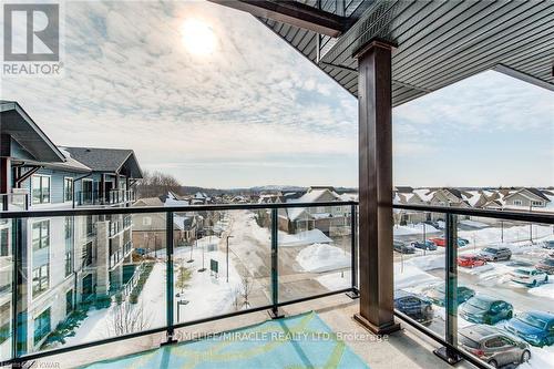 413 - 50 Bryan Court, Kitchener, ON - Outdoor With Balcony With View